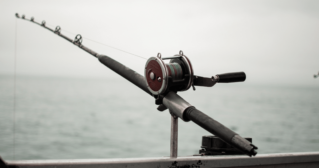 fishing pole on kodiak island